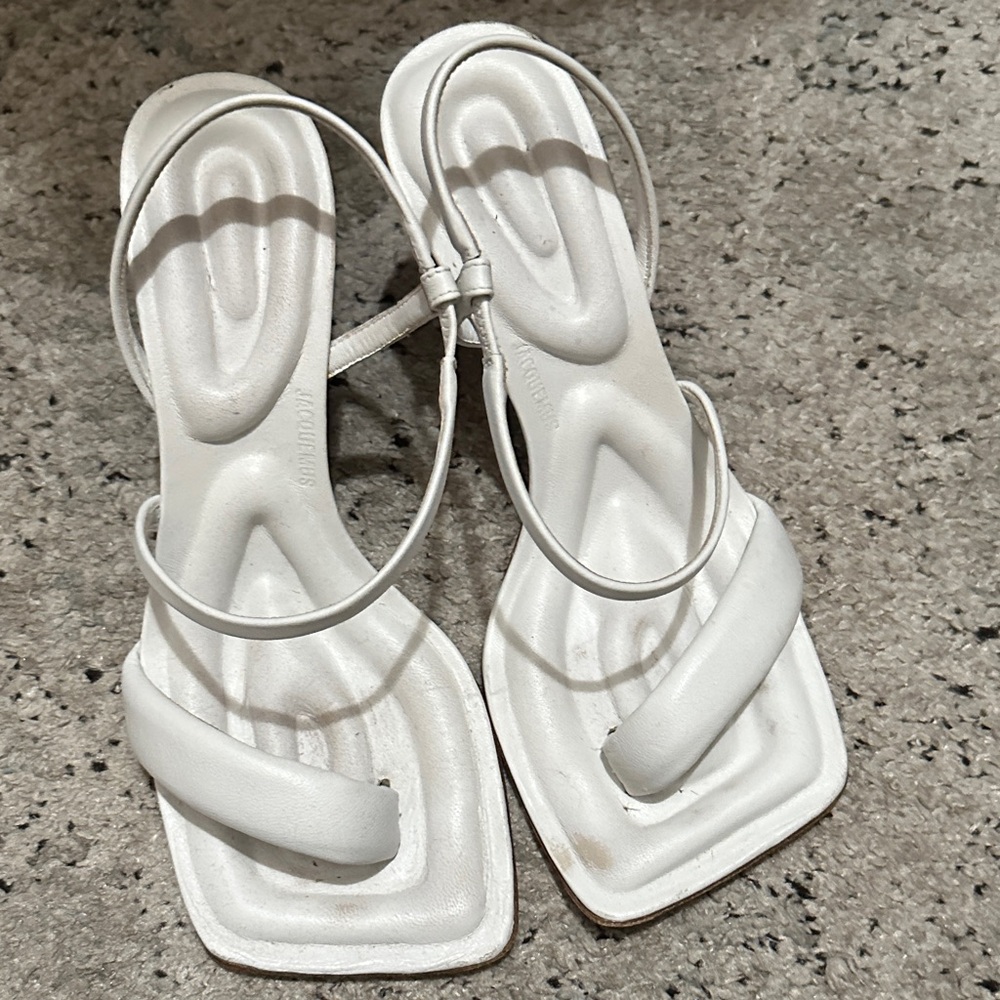 Jacquemus White Strappy Sandals